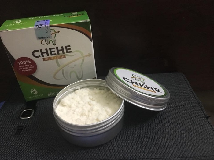bột thảo mộc trắng răng chehe