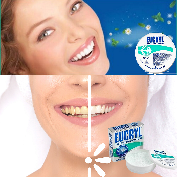 Bột tẩy trắng răng eucryl tooth powder