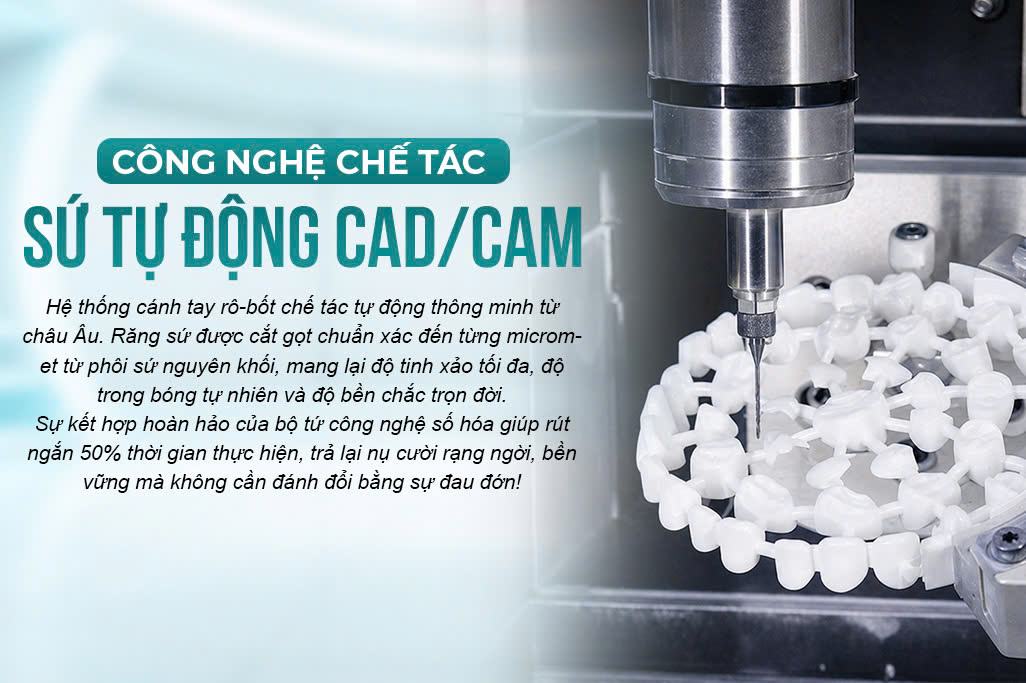 Công Nghệ Chế Tác Sứ Tự Động CAD/CAM